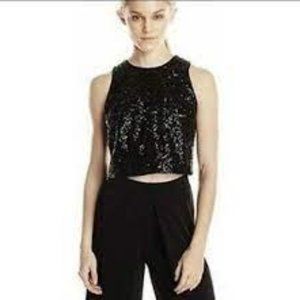 Ivanka Trump black sequin tank size 10 elegant